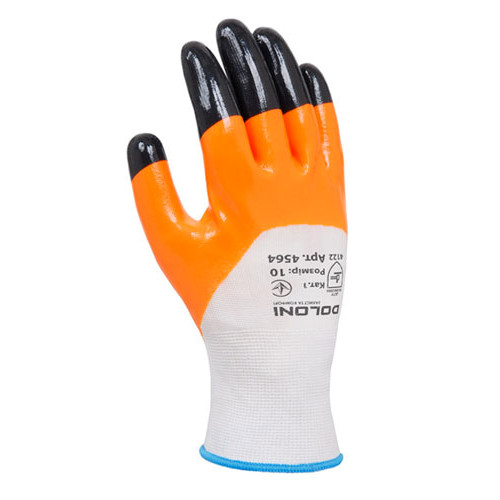 Рабочие перчатки DOLONI 4564 трикотажные с нитриловым покрытием